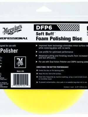 Meguiar's Soft Buff Foam Polishing Disc 6" - lešticí kotouč pro DA leštičku (střední), 6palcový Top Prodej