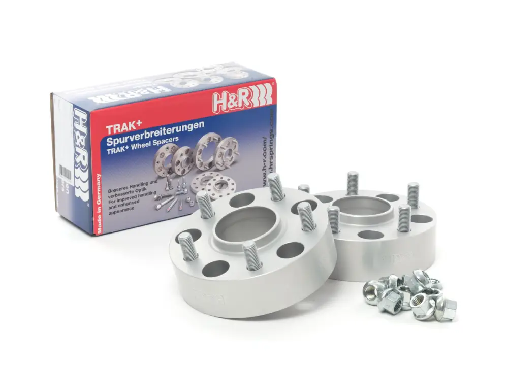 Nejprodávanější H&R 2 kusy rozšiřovacích podložek typ DRM90 o šířce 45 mm mm pro Dodge Jeep Grand Cherokee WH, barva stříbrná