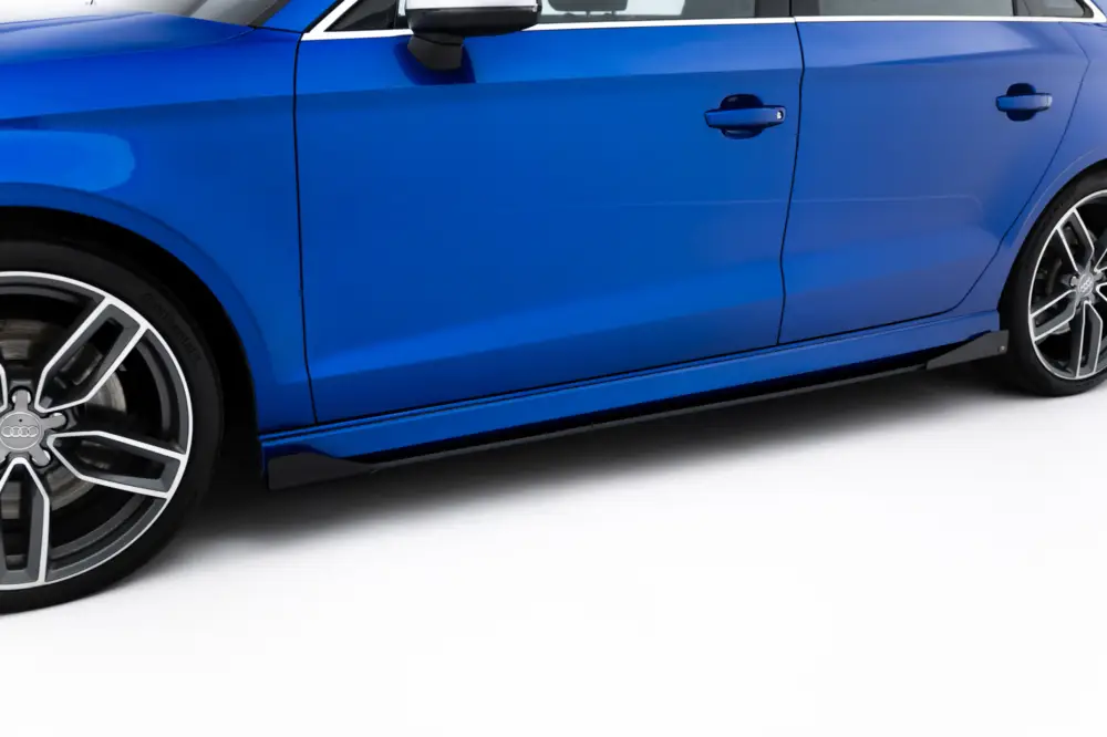 Horká Nabídka Maxton Design "Street Pro" difuzory pod boční prahy s křidélky pro Audi A3 8V, plast ABS bez povrchové úpravy, S-Line Sedan