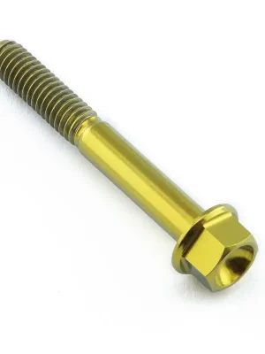 Akční Nabídka Pro-Bolt titanový šroub s šestihrannou hlavou se závitem M4 x 0,70 mm a délkou 30 mm, barva zlatá