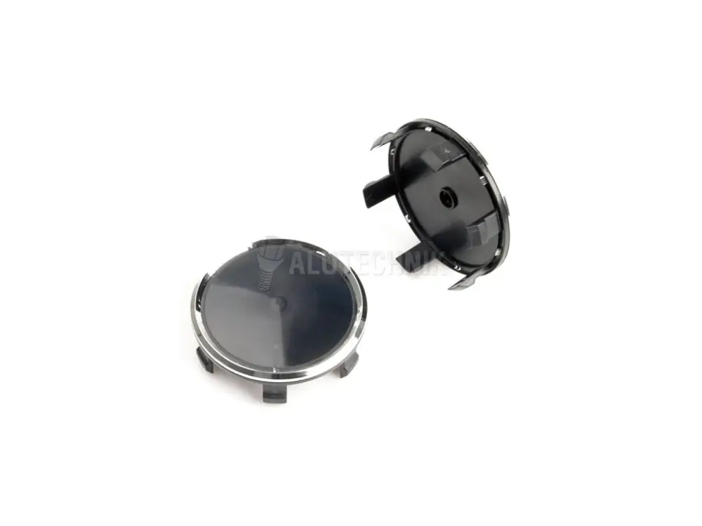 Středová krytka kola - poklička průměr 70/74mm(vnitřní,vnější)(CS74-MB) Mercedes, černá s chrom.krajem, úchyt 7mm Dokud Zásoby Vydrží