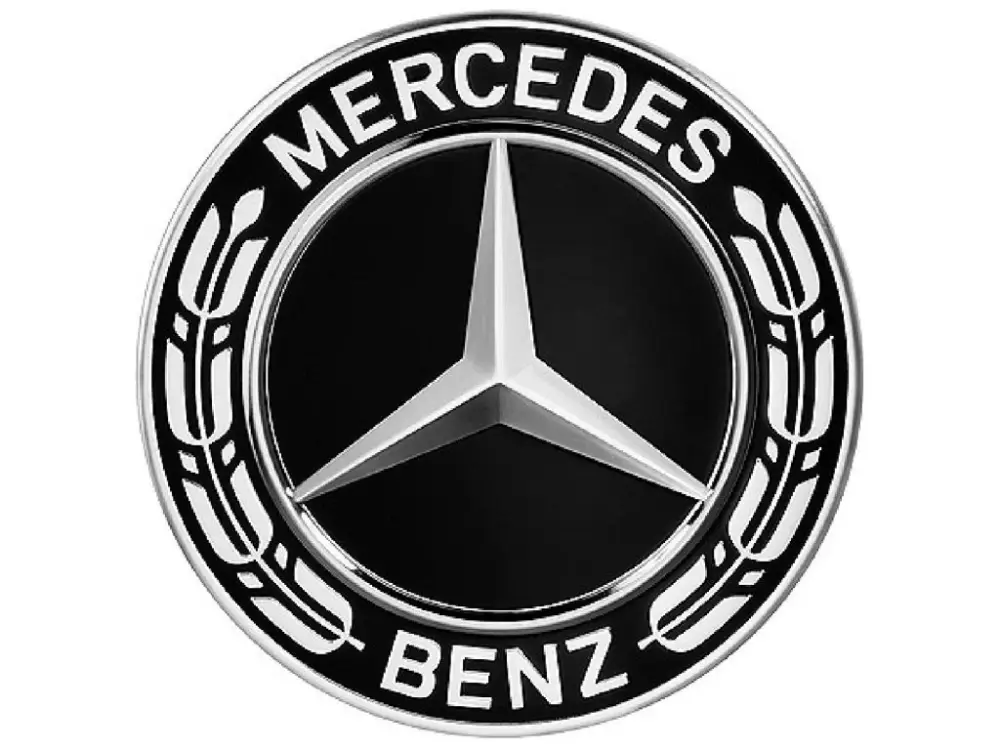 Středová krytka kola - poklička průměr 69/75mm(vnitřní,vnější) Mercedes original (A2224002200) černá chrom Oblíbený