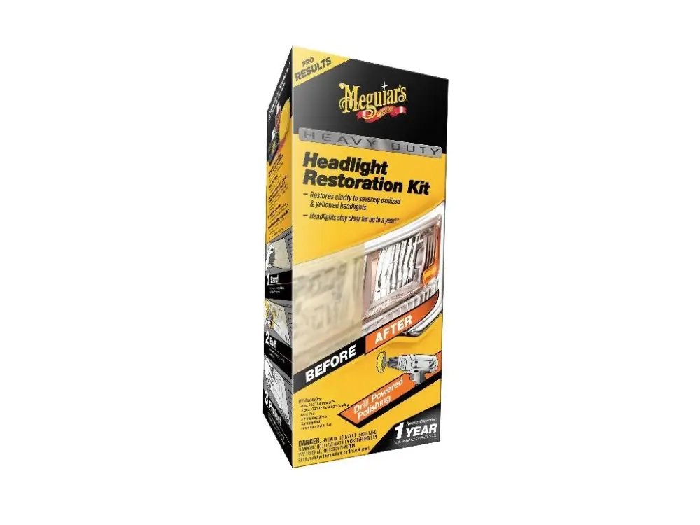 Meguiar's Heavy Duty Headlight Restoration Kit - kompletní sada na renovaci silně poškozených světlometů Nová Kolekce