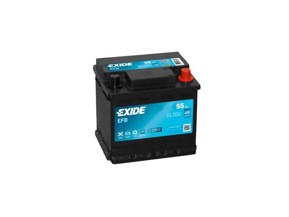 Autobaterie EXIDE Start-Stop EFB 12V 55Ah EL550 Vysoce Kvalitní