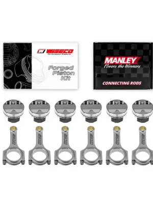 Cenově Výhodný Kované písty Wiseco + ojnice Manley pro Toyota Supra 2JZGTE 3.0l 24V 93-98 87.00mm CR 8.47:1